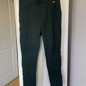 Women's Anne Klein Dark Green Stretch Pants Size M